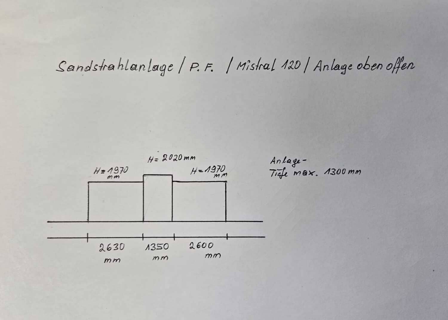 Sandstrahlanlage P.F. Fratelli Pezza Mistral 120 – Bild 8
