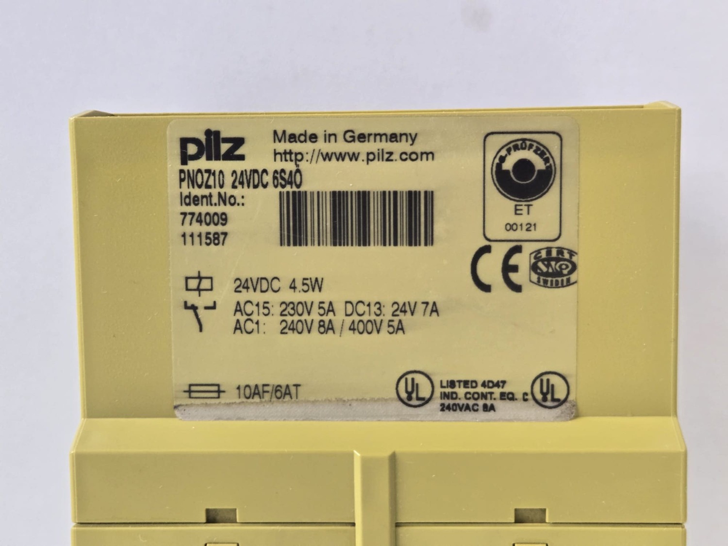 Sicherheitsschaltgerät Pilz PNOZ10 – Bild 3