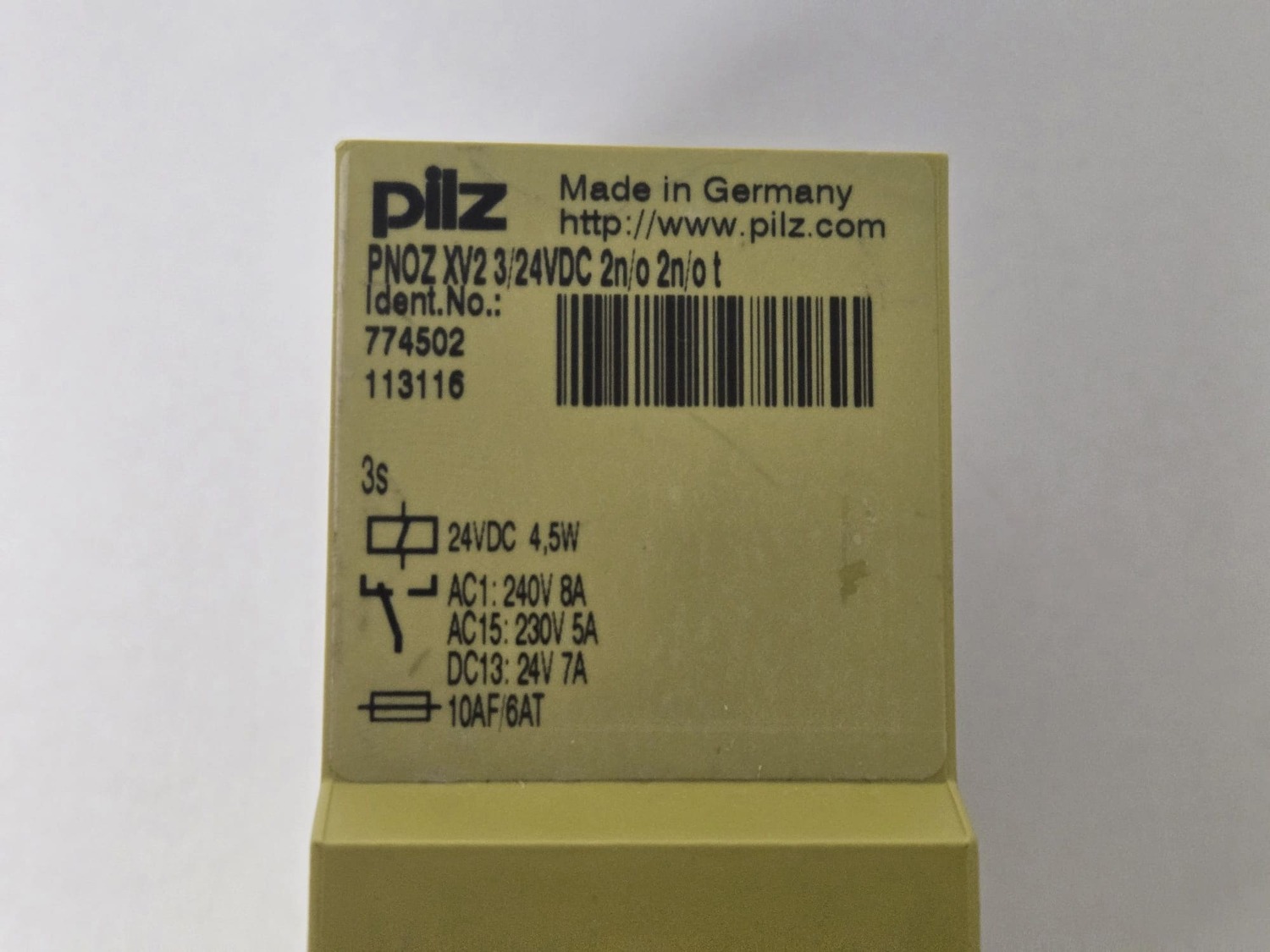 Sicherheitsschaltgerät Pilz PNOZ XV2 3/24VDC 2n/ot – Bild 4