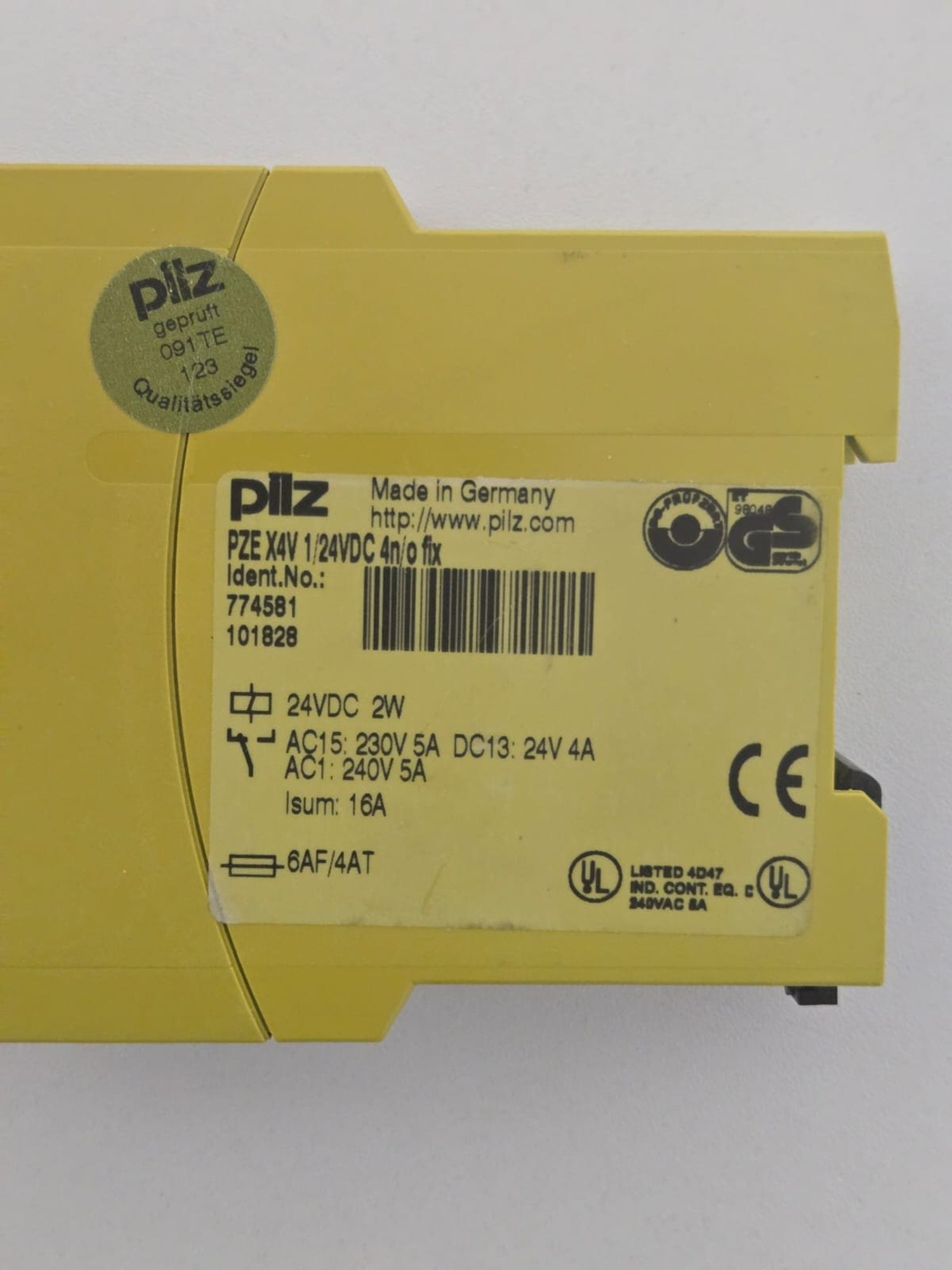 Sicherheitsschaltgerät Pilz PZEX4V – Bild 4