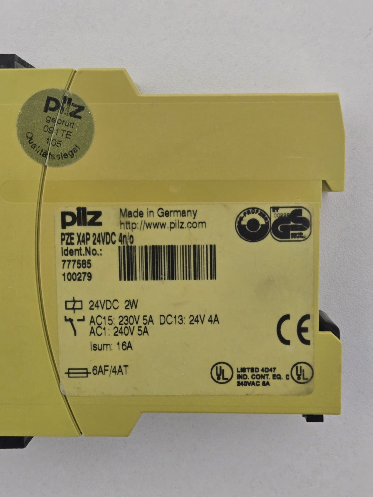 Sicherheitsschaltgerät Pilz PZEX4P 24VDC 4n/o – Bild 3