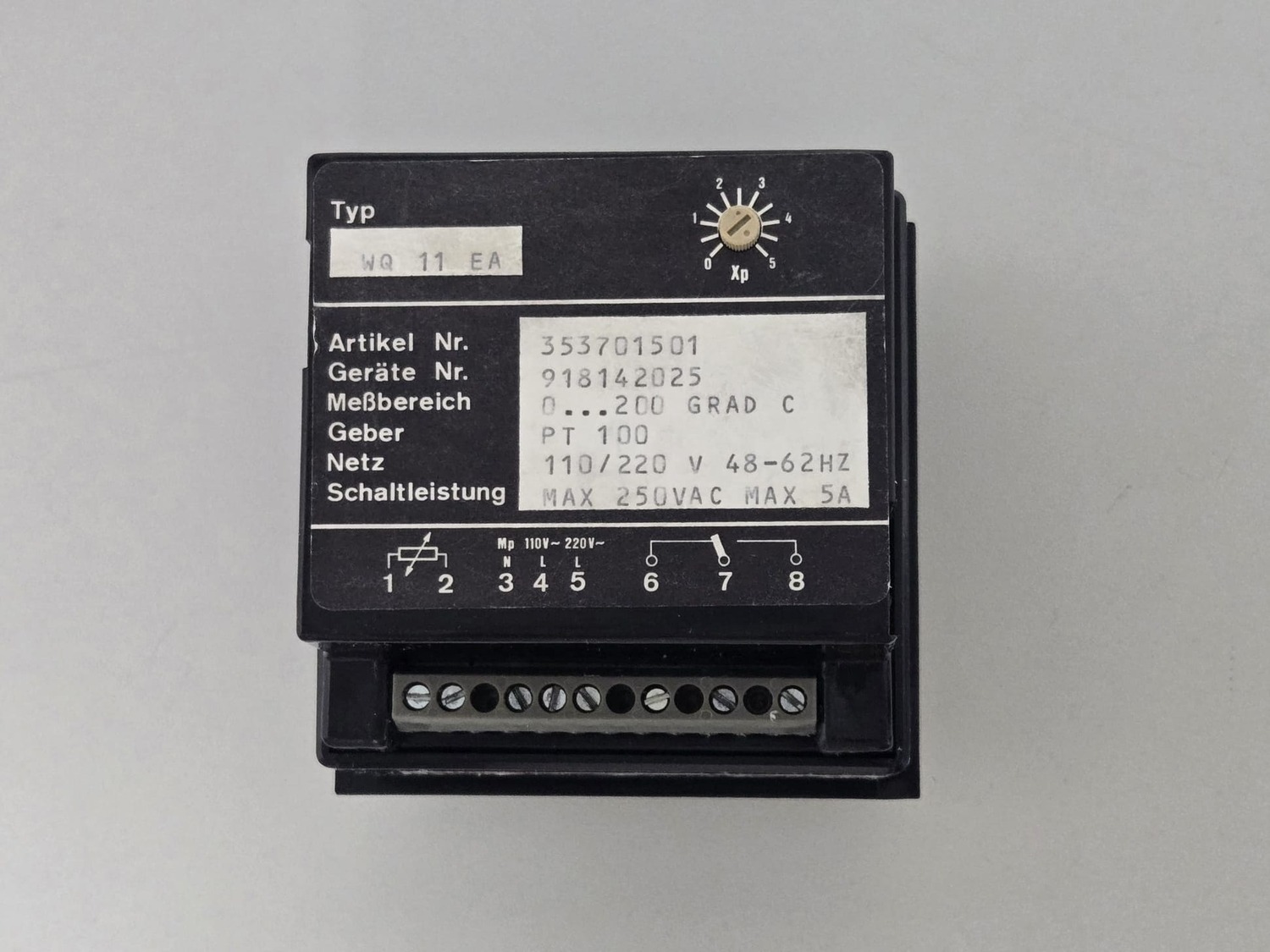 Temperaturregler S+B WQ 11 EA – Bild 2