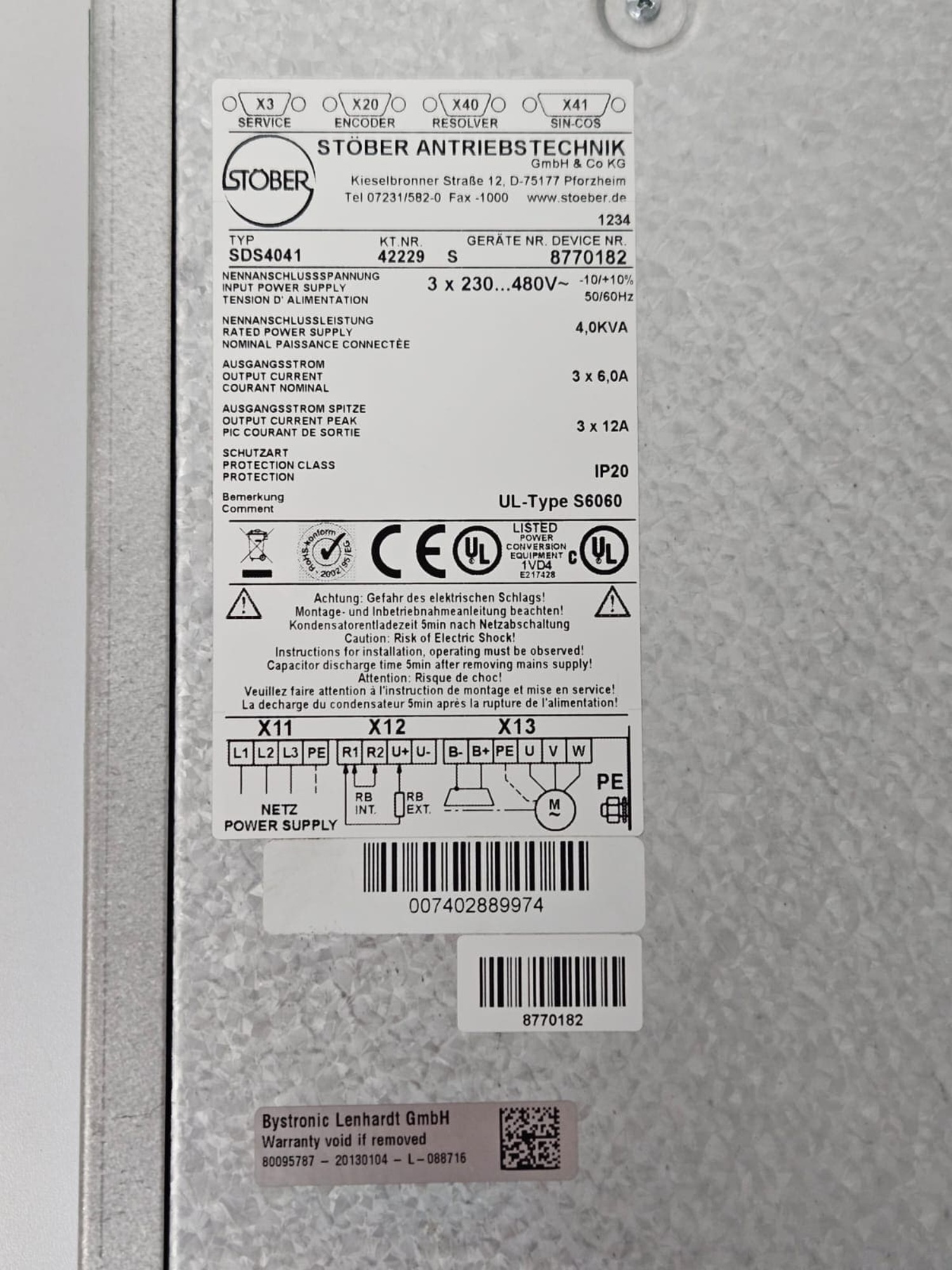 Servoumrichter Stöber SDS 4000 / SDS4041 – Bild 2