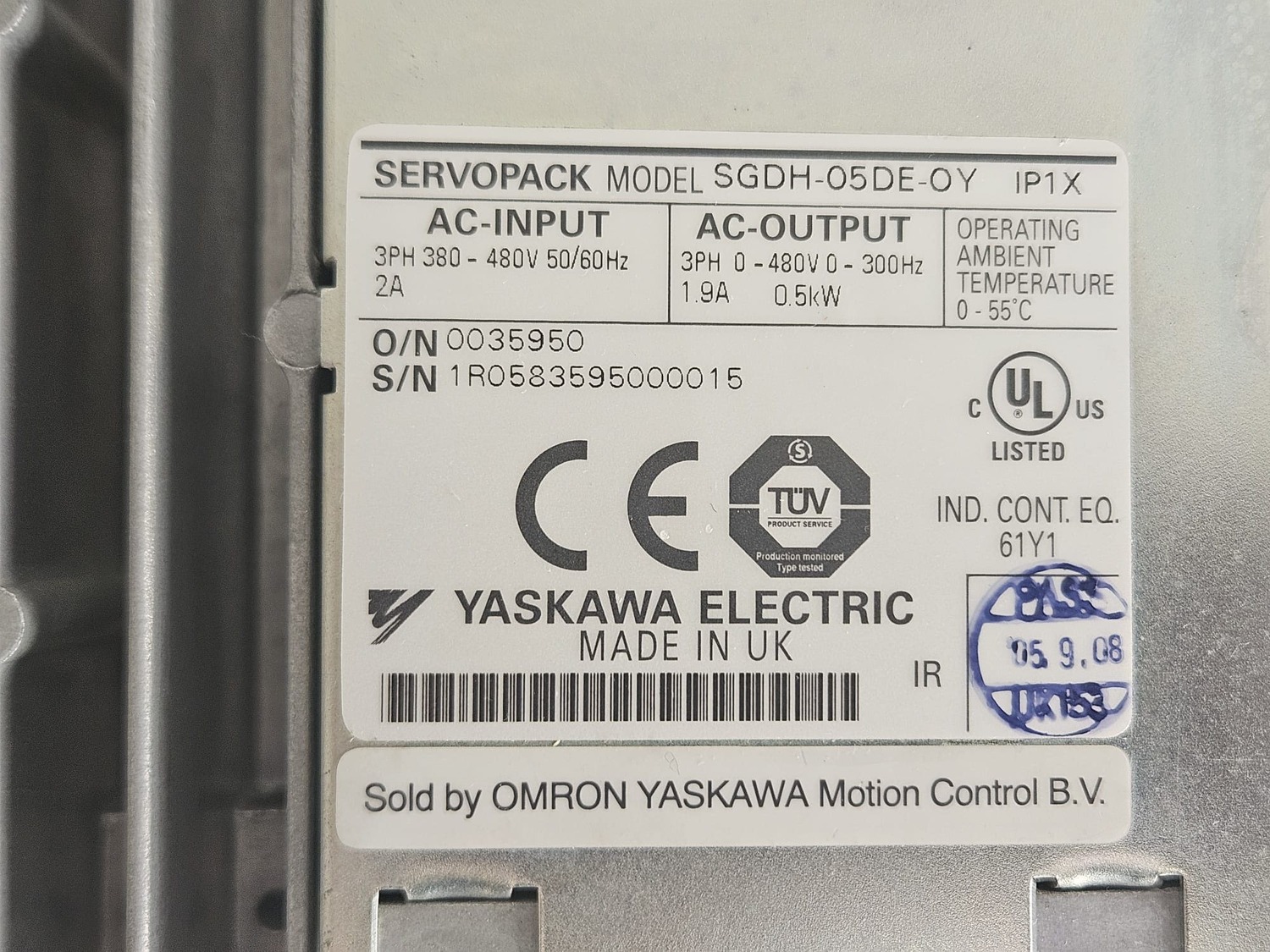 Wechselrichter Omron SGDH-05DE-OY – Bild 4