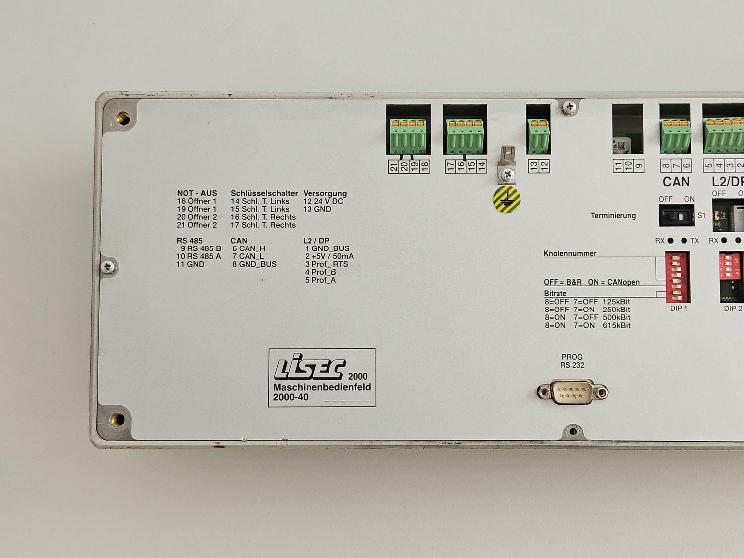 Maschinenbedienfeld Lisec 2000-40 T2 – Bild 4