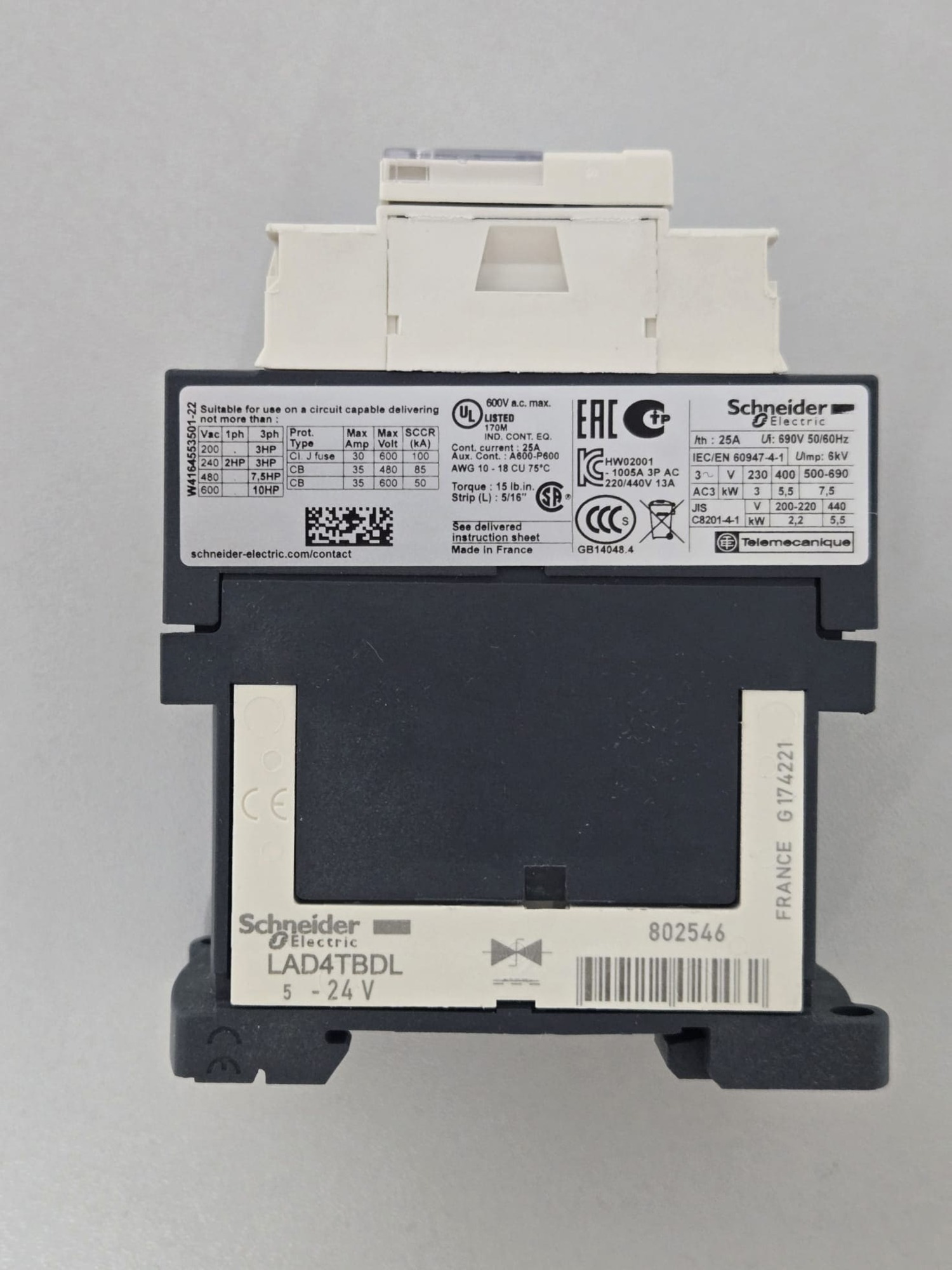 Schütz Schneider Electric LC1D12BD – Bild 6