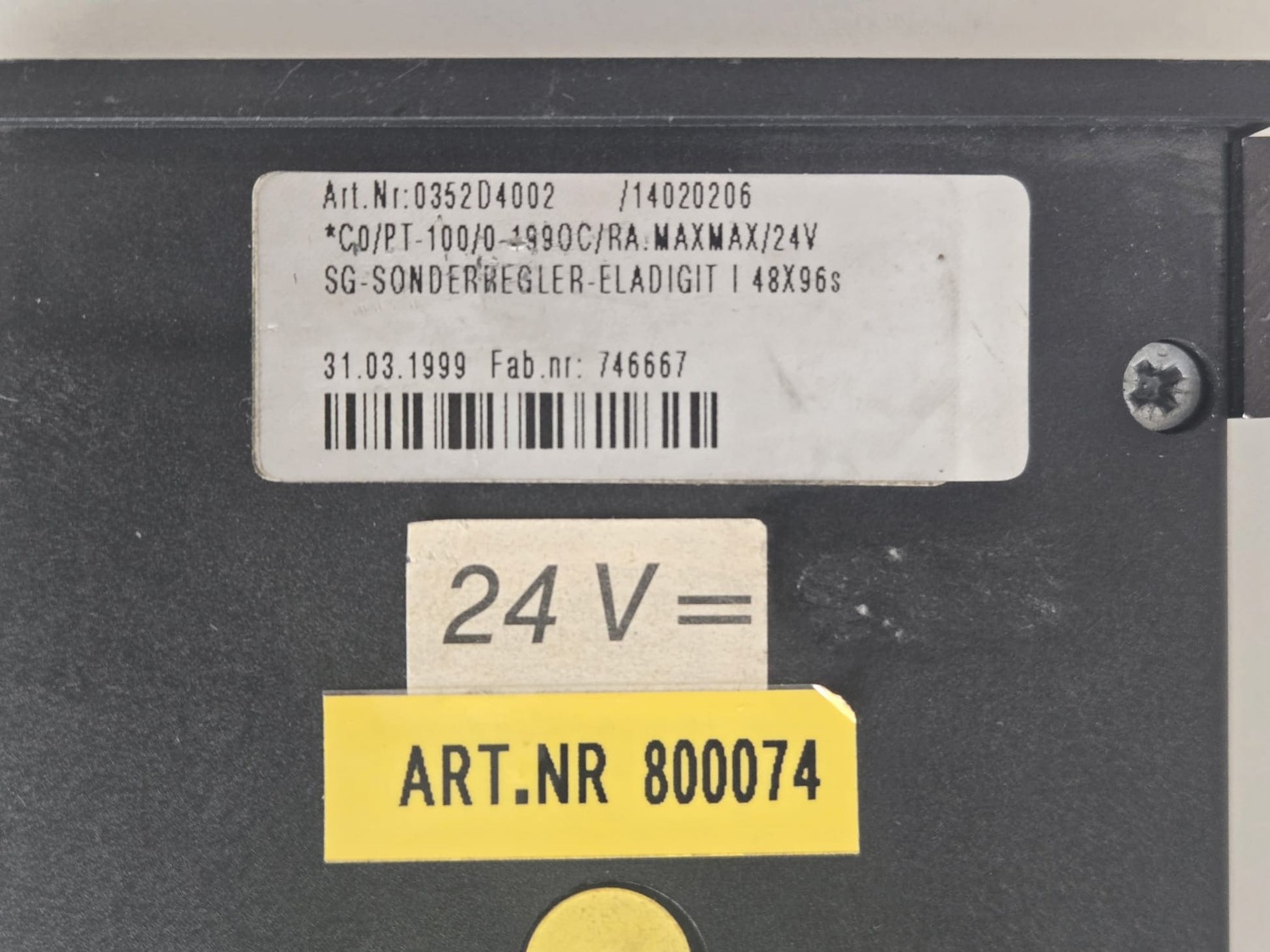 SG-Sonderregler-Eladigit Elrest C0/PT-1000/0-1990C – Bild 2