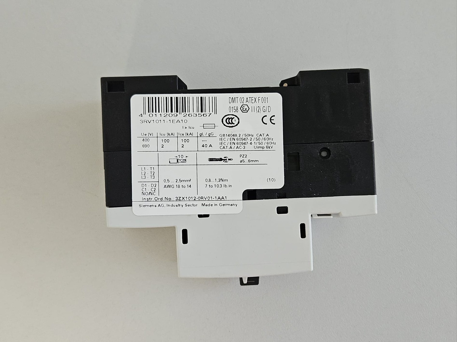 Performance switch Siemens 3RV1011-1EA10 - Image 4