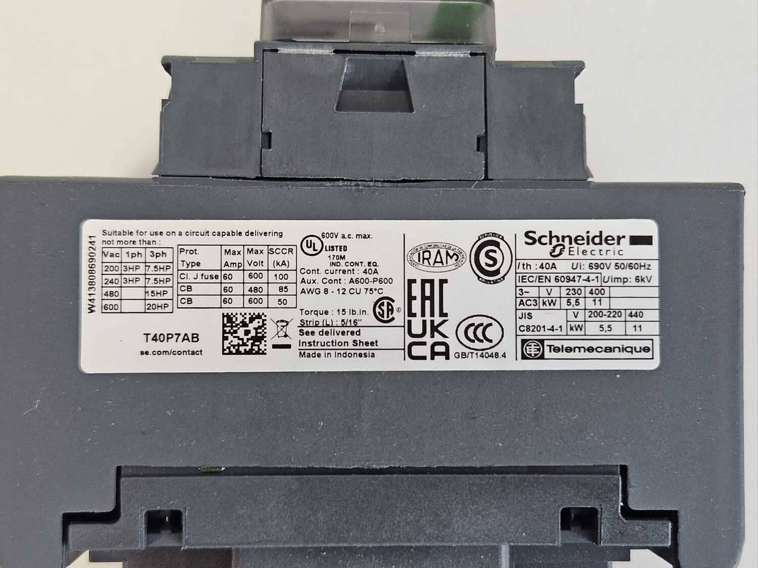 Schütz Schneider LC1DT40P7 – Bild 2