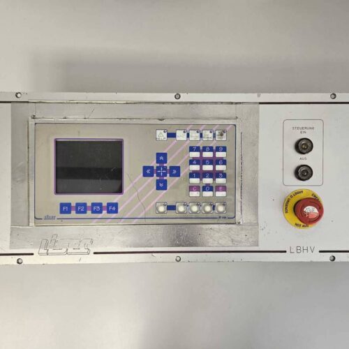 Control panel for the Lisec LBH 25V extruder
