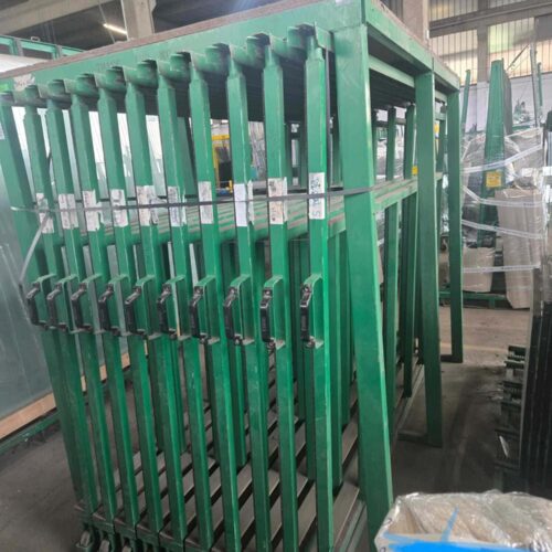 Glass Storage Shelf Hegla, 10 Compartments