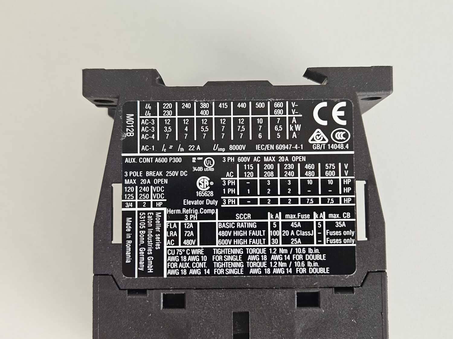 Power contactor EATON DILM 12-10 - Image 4