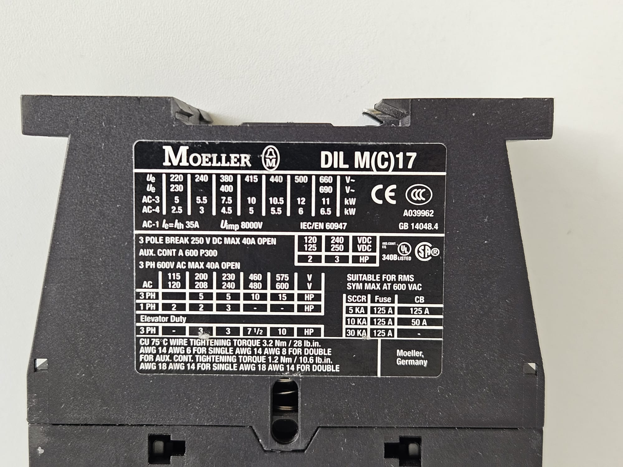 Power switch Moeller DILM 17-10 - Image 3