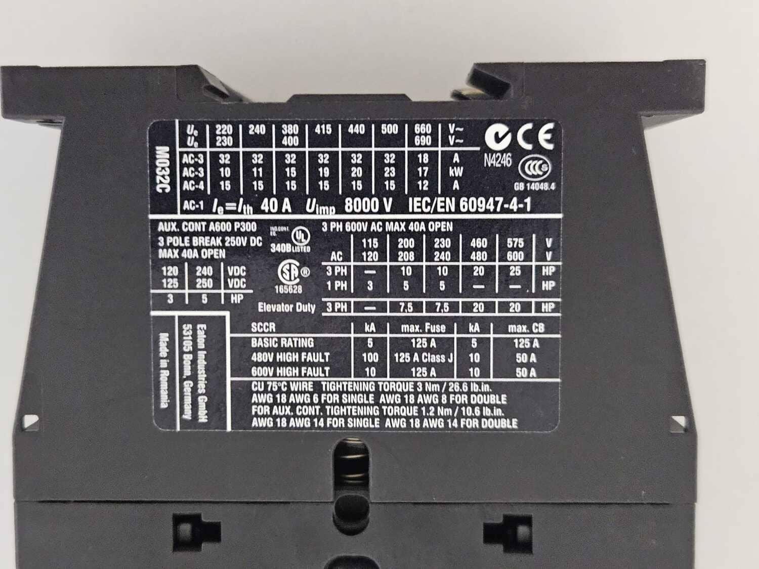 Power contactor Moeller DILM 32-10 - Image 2