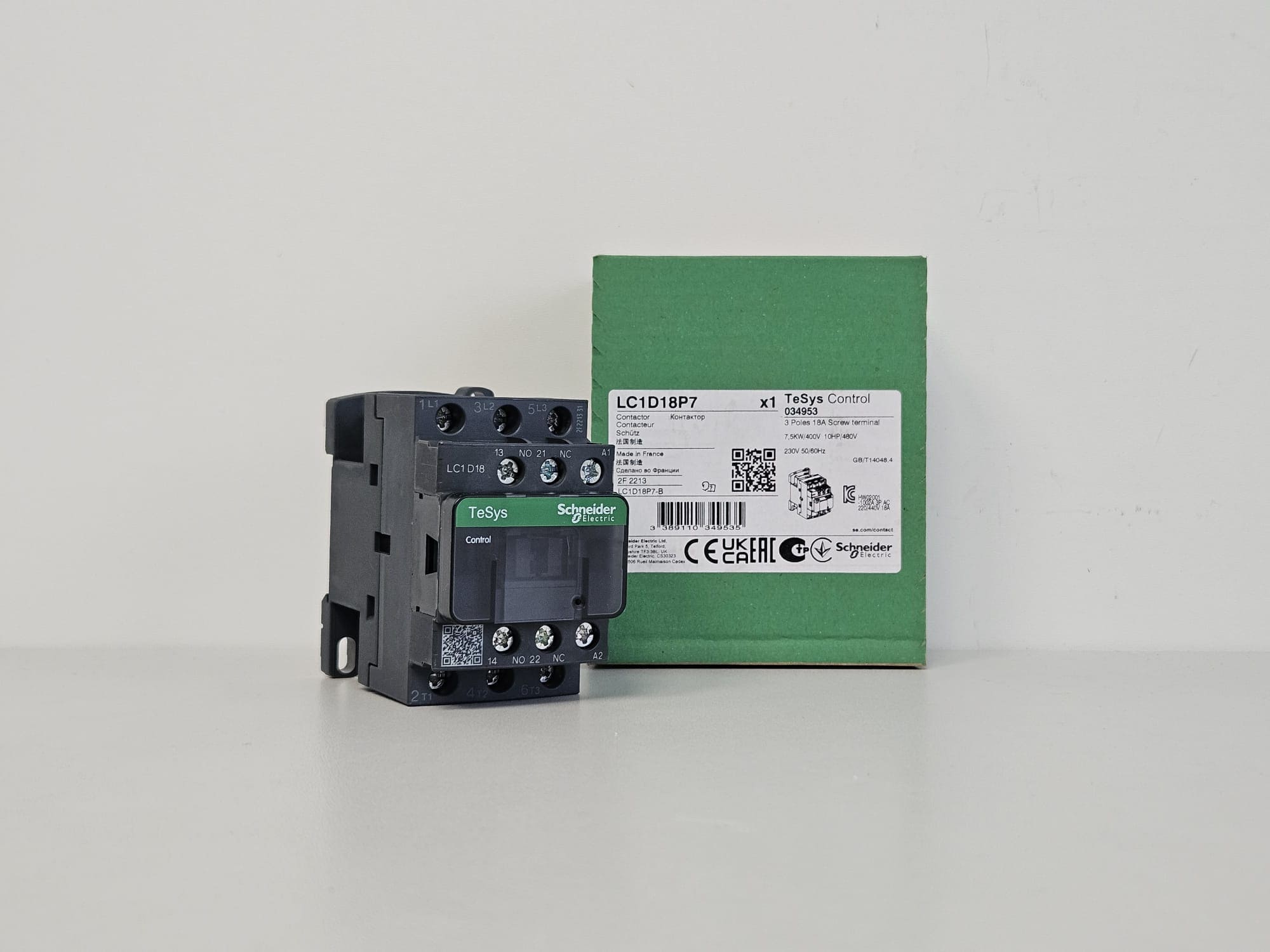 Contactor Schneider Electric LC1D18P7