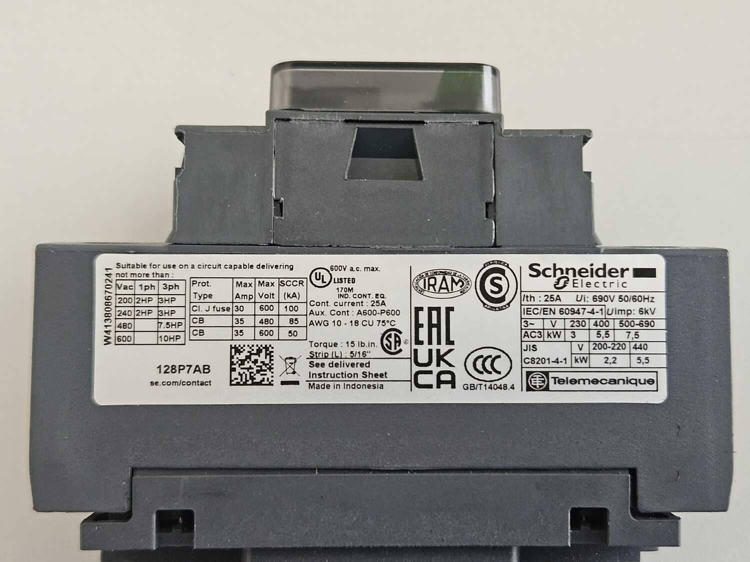 Contactor Schneider Electric LC1D128P7 - Image 4