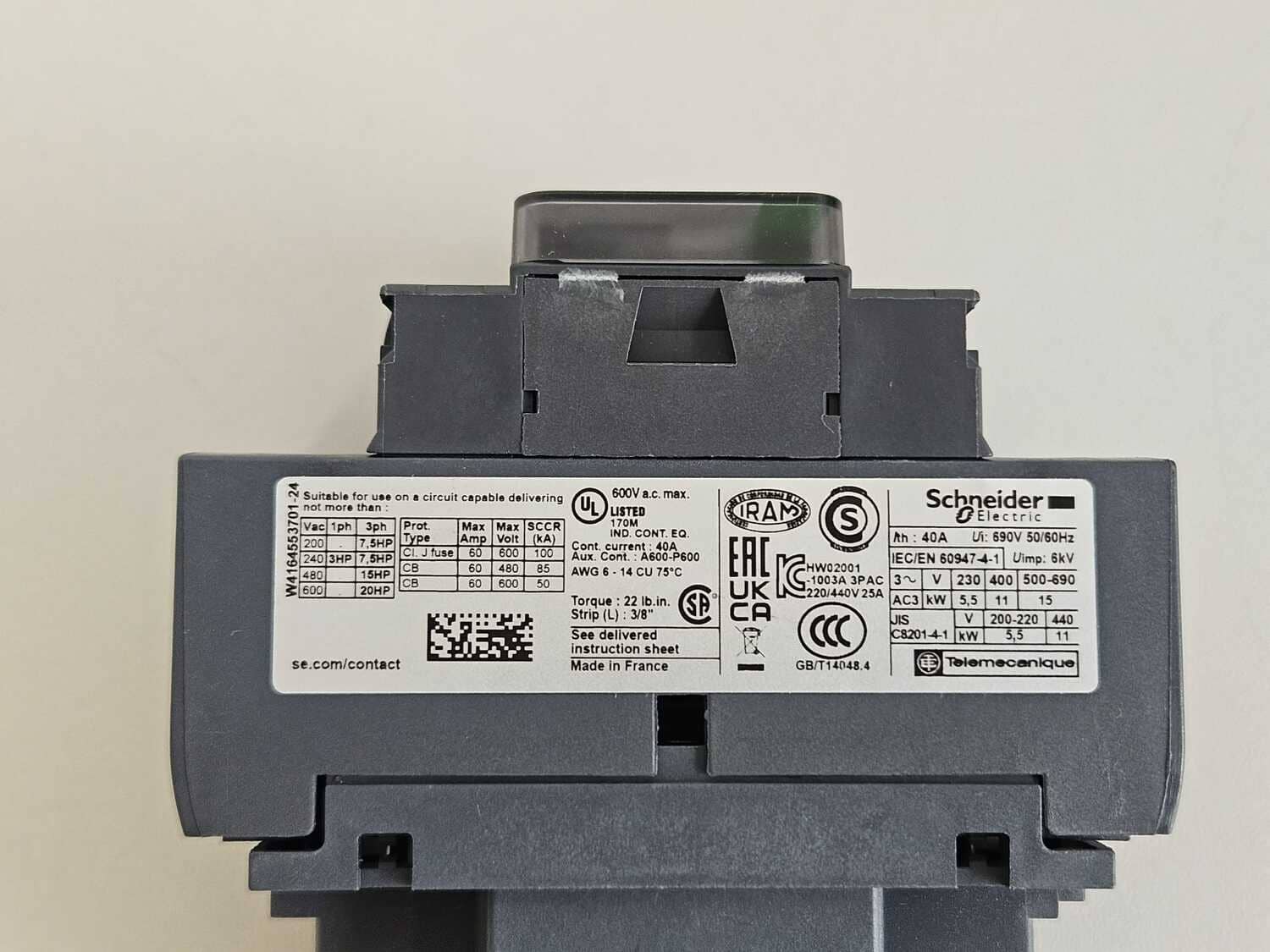 Contactor Schneider Electric LC1D25E7 - Image 3