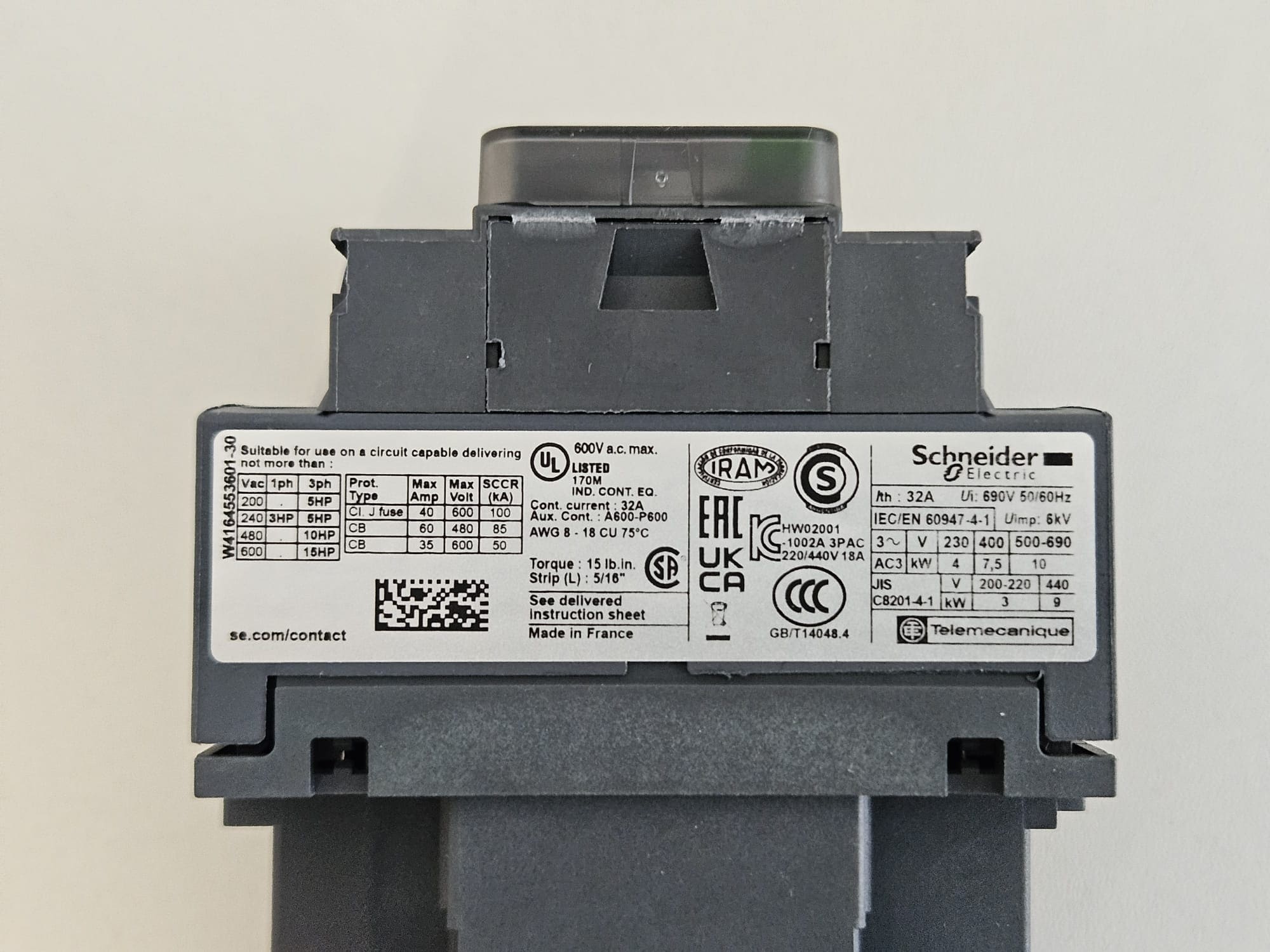 Contactor Schneider Electric LC1D18P7 - Image 3