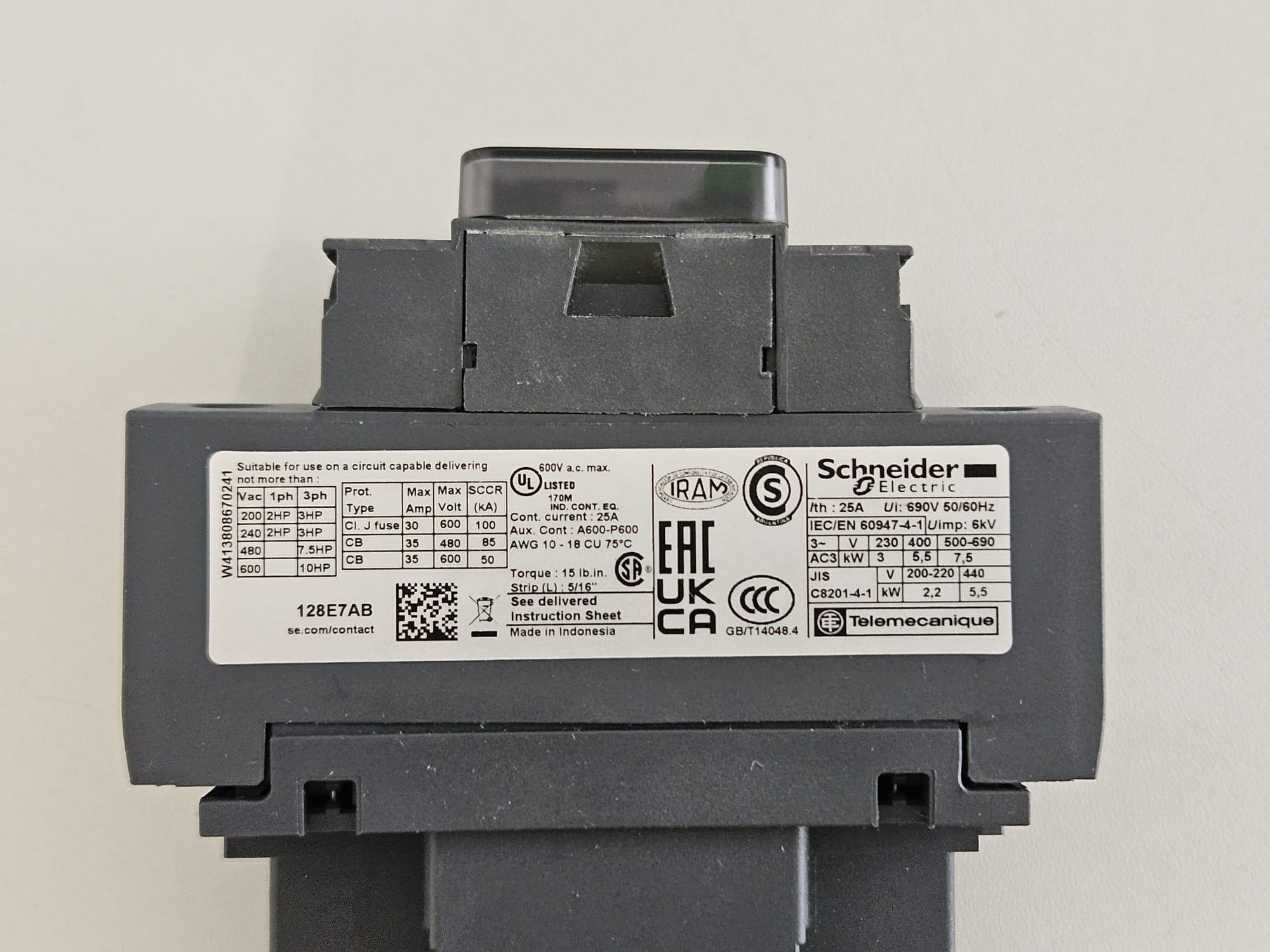 Contactor Schneider Electric LC1D128E7 - Image 4