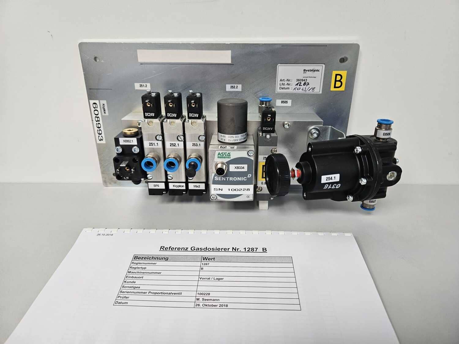 Gas dosing unit Lenhardt/Bystronic (Glaston) 1287B - Image 5