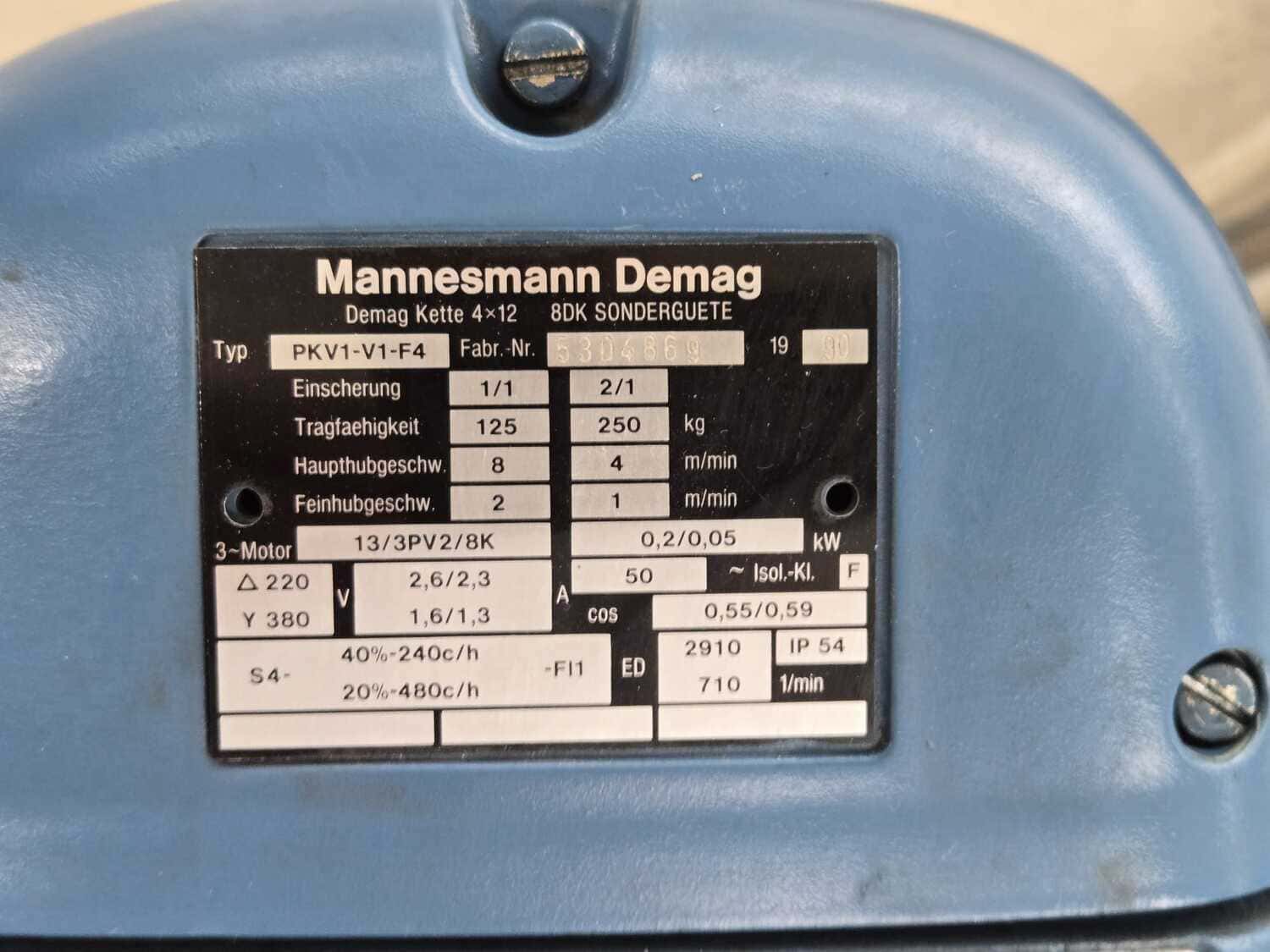 Hebemotor DEMAG PKV1-V1-F4 – Bild 3